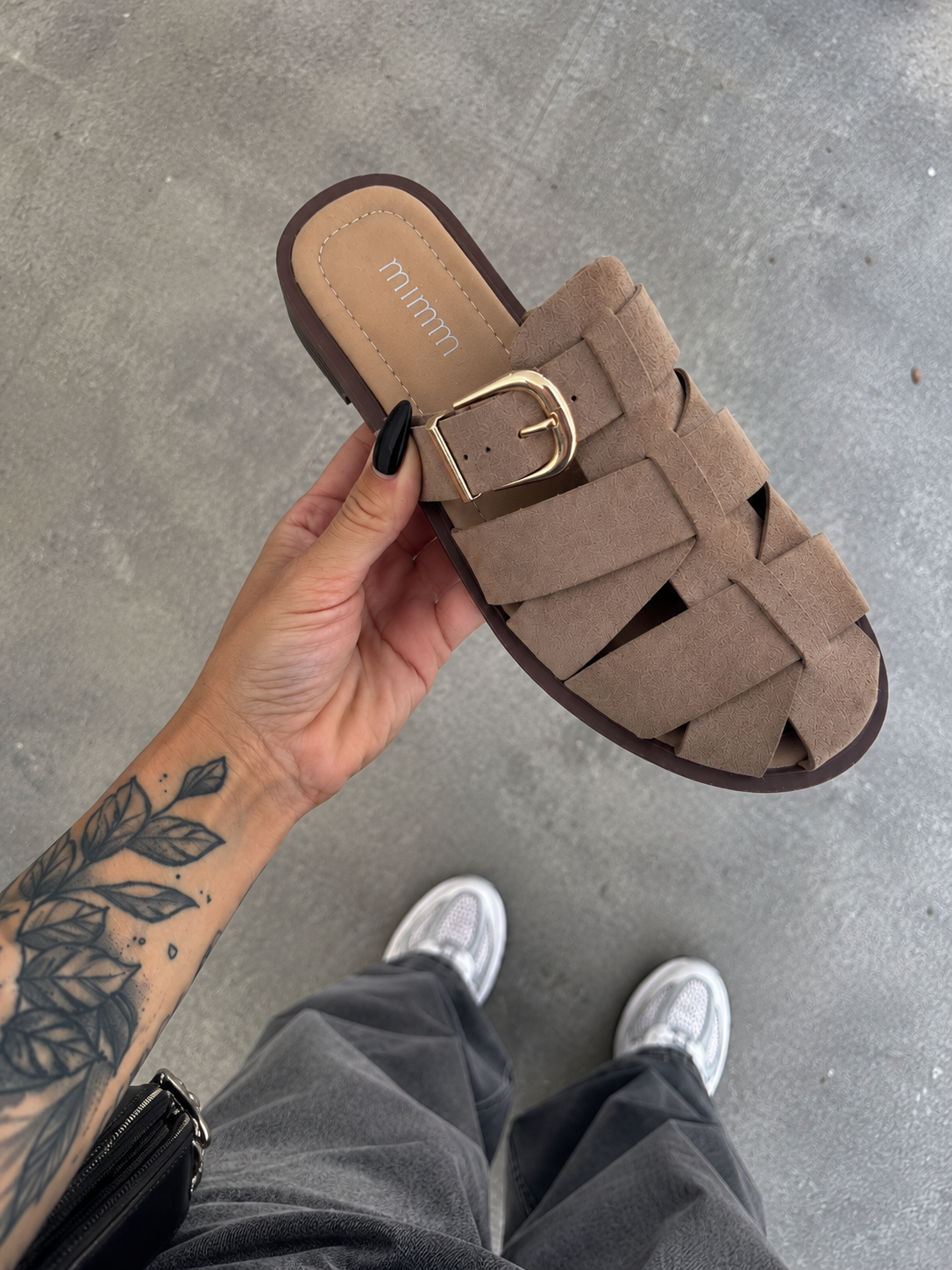 MULES SIENA TAUPE