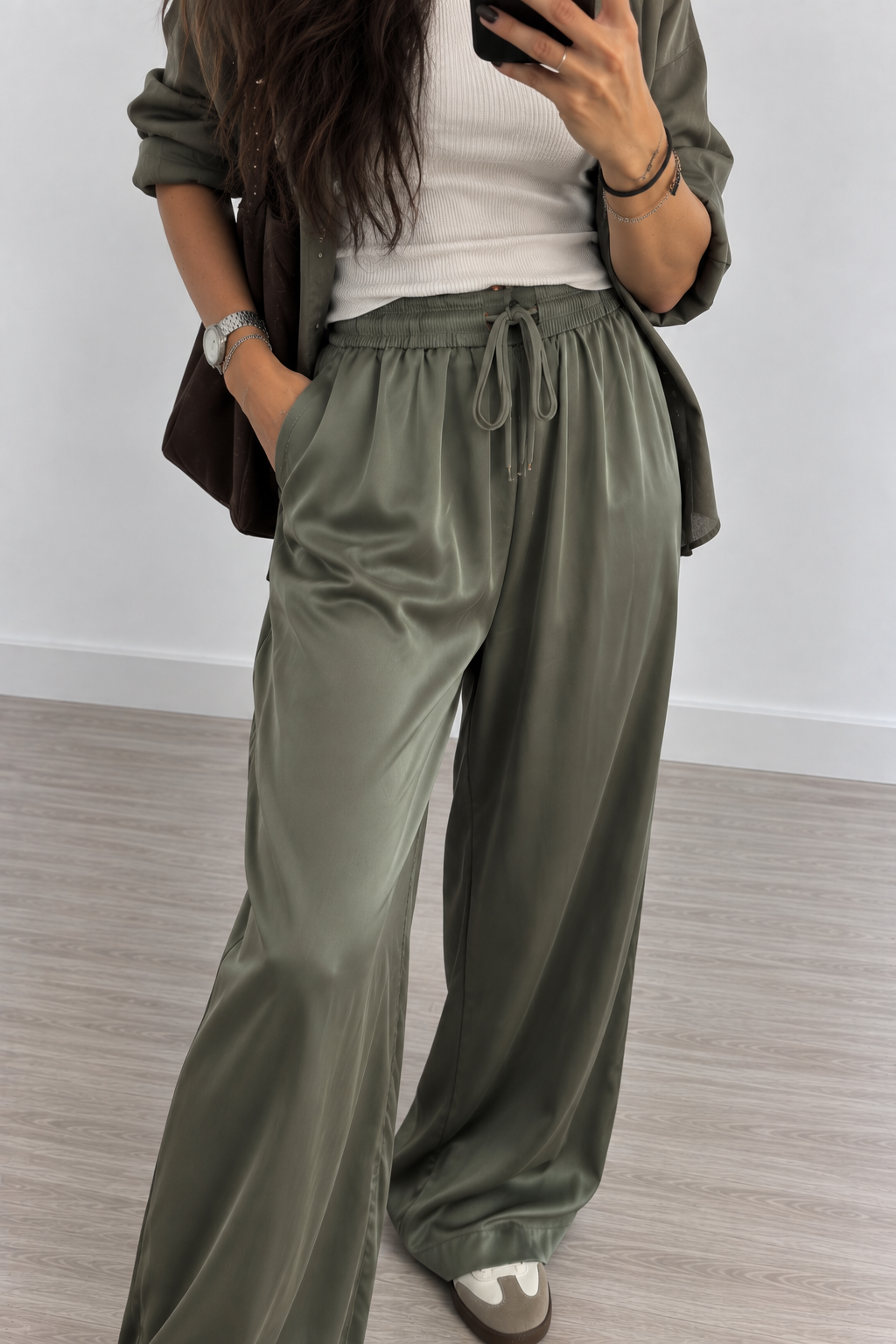 PANTALÓN SATINADO GREEN