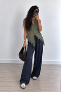 PANTALÓN SATINADO NAVY BLUE